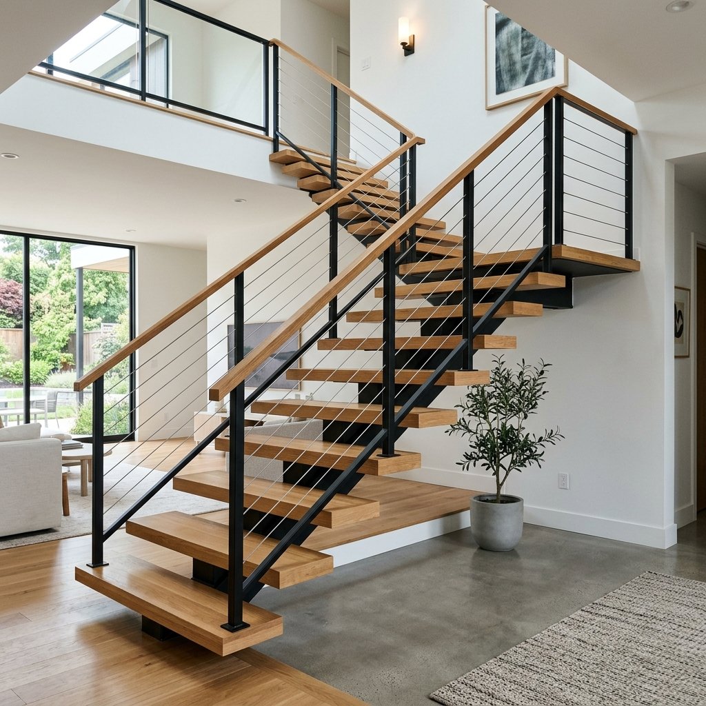 Custom interior railing
