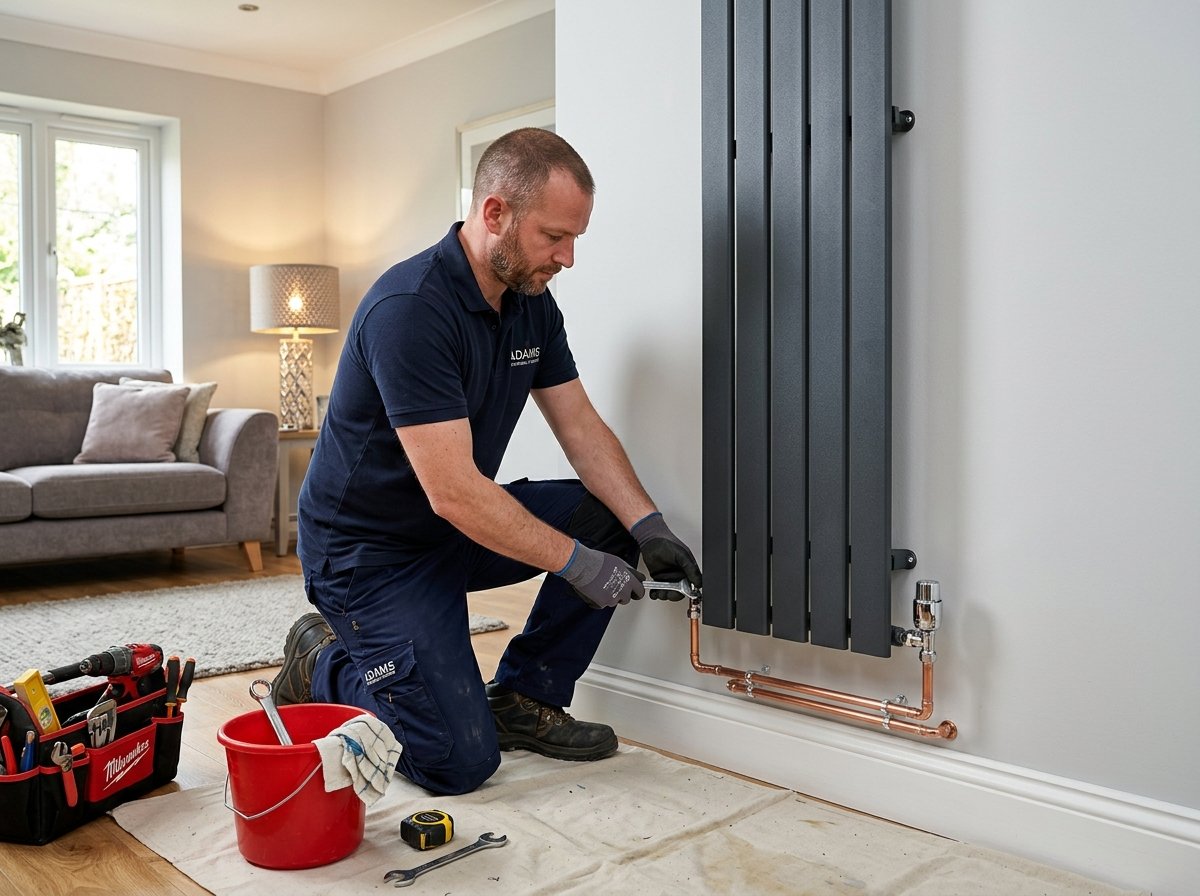 High quality pipework and radiator installation completed with care